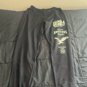 Black gym sweatpants